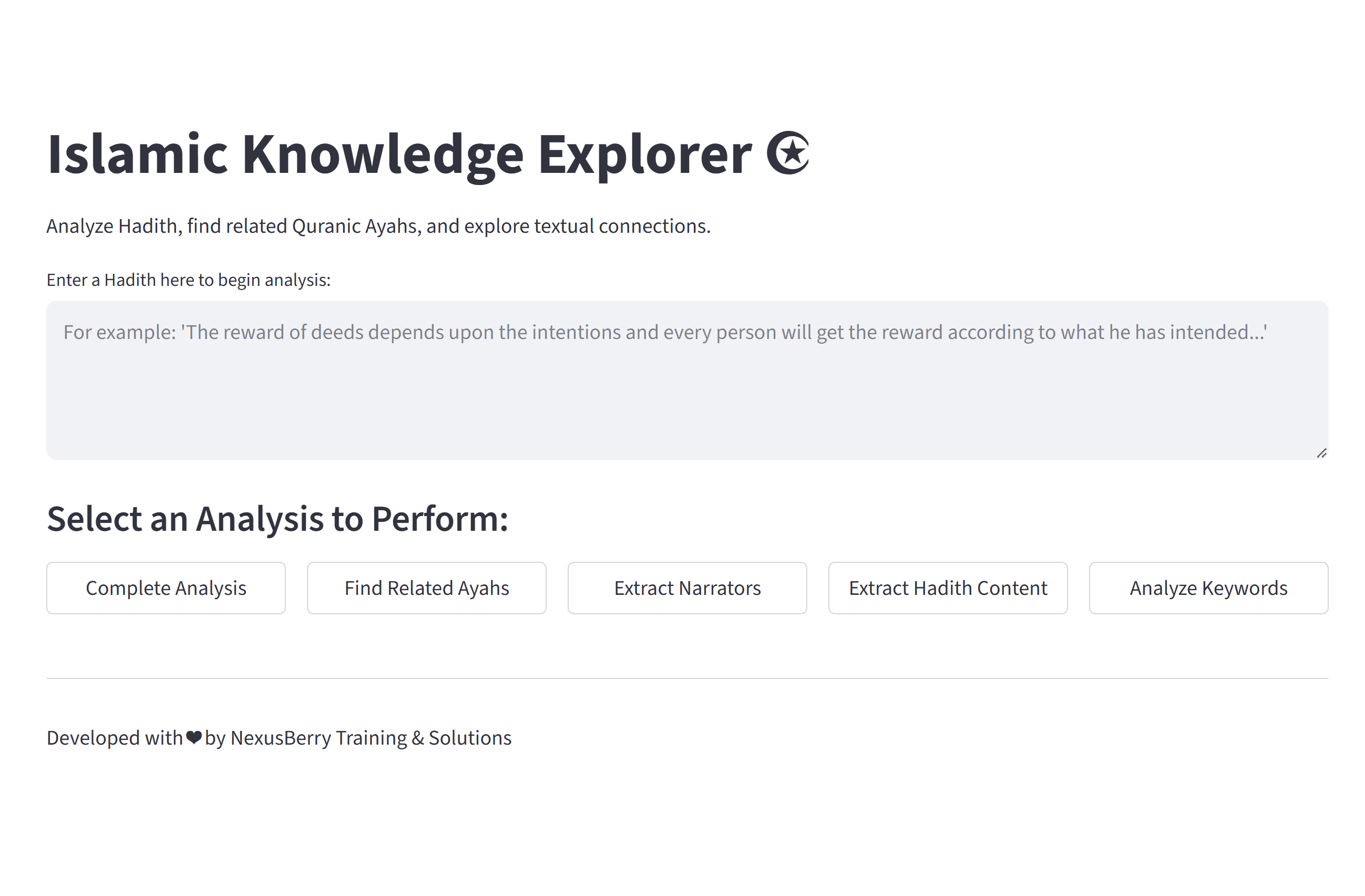 Islamic Knowledge Explorer